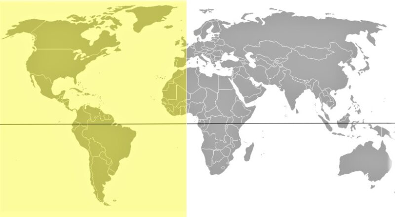 Hemisferio Occidental Qué Es Características Continentes Países 6043